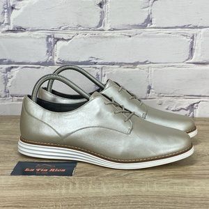 Cole Haan Metallic Silver Flats